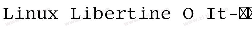 Linux Libertine O It字体转换